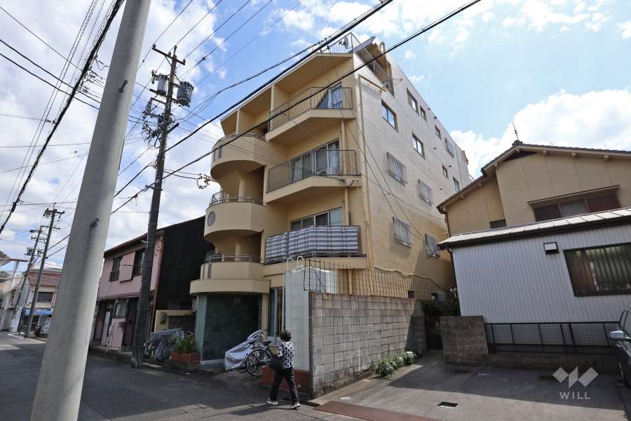 山木マンションの外観（北西側から）