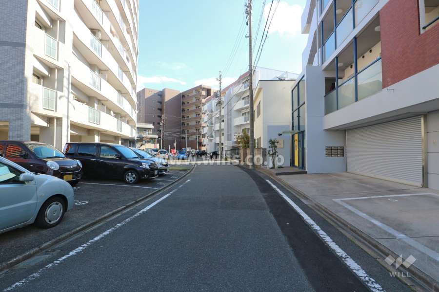 敷地南側の前面道路
