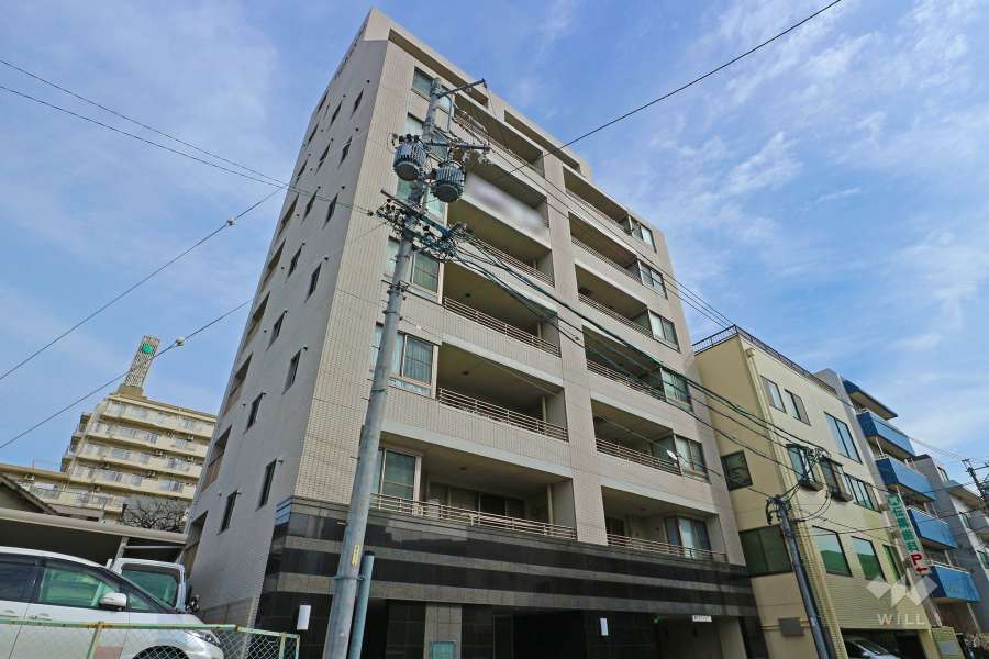グランマノワール伝馬町の外観（西側から）