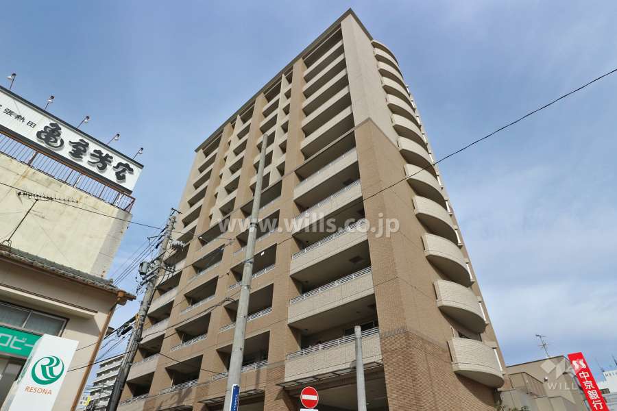 モアグレース伝馬町の外観（南側から）