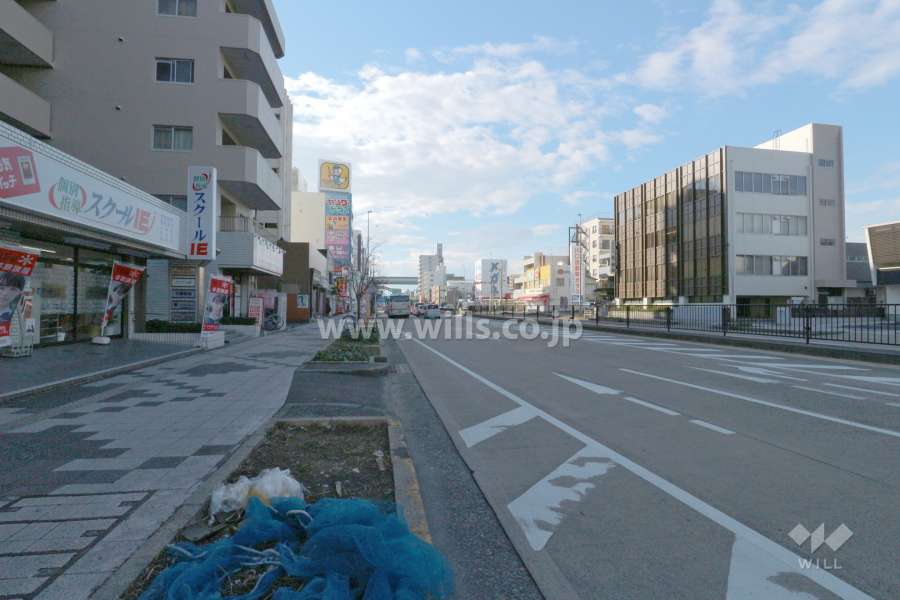 敷地北側の前面道路(東側から)
