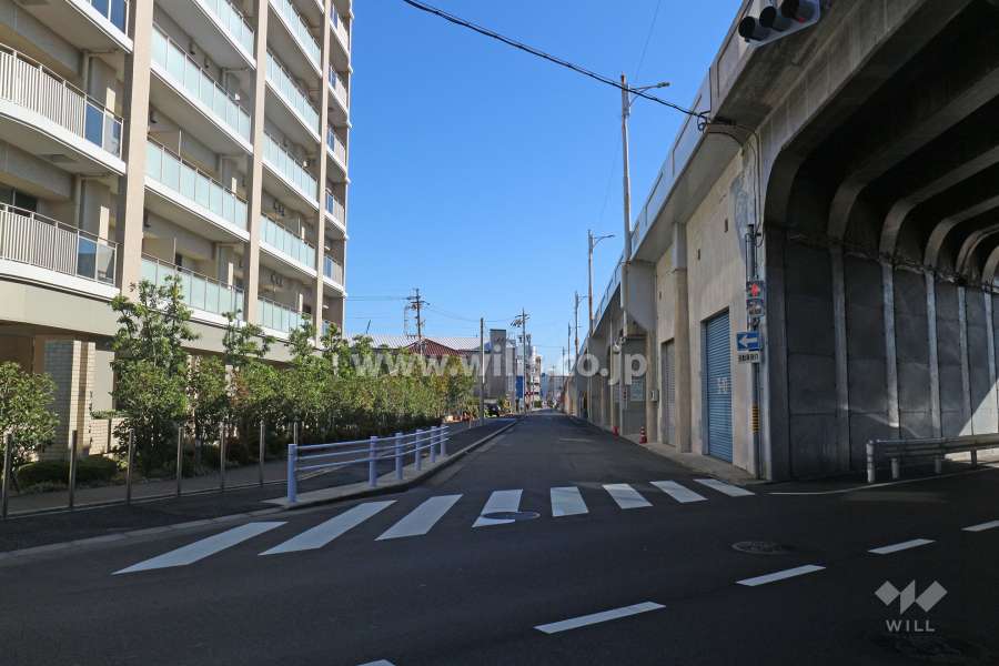 敷地南側の前面道路