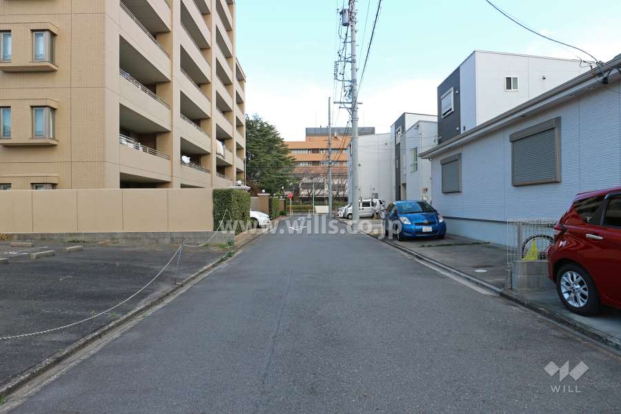 敷地南側の前面道路