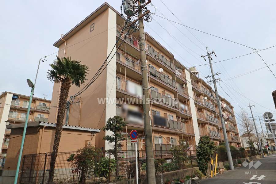 野立ハイツB棟の外観（南西側から）