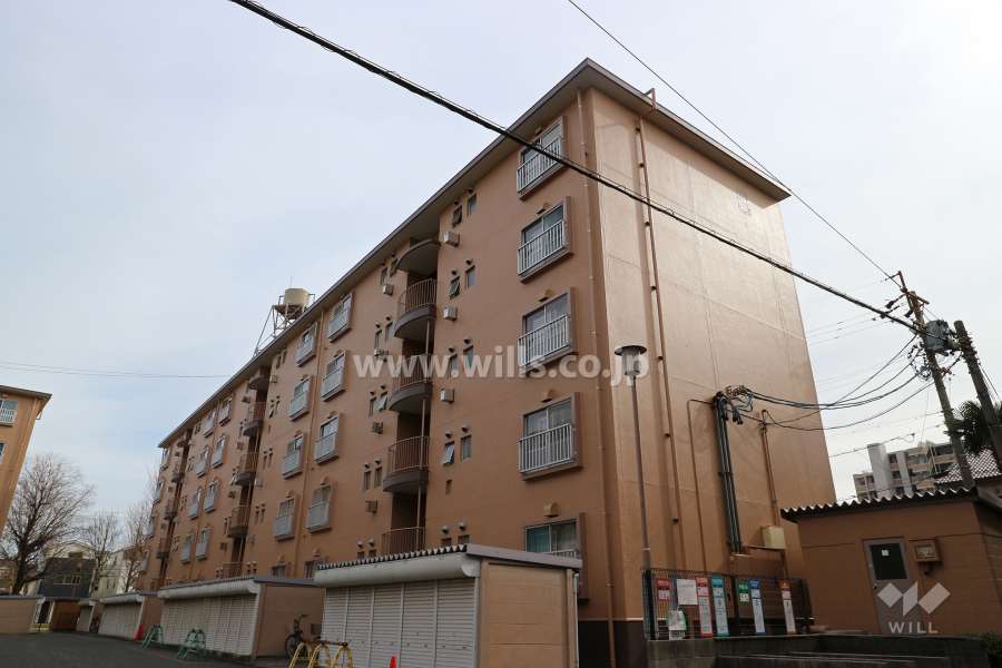 野立ハイツB棟の外観（北西側から）