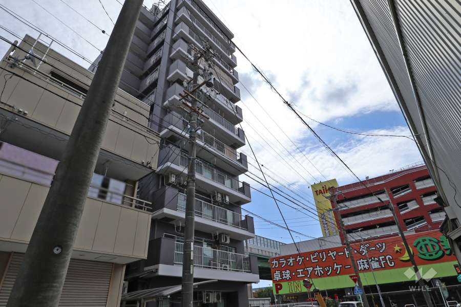 寿ゞやマンション六番町の外観(北西側から)