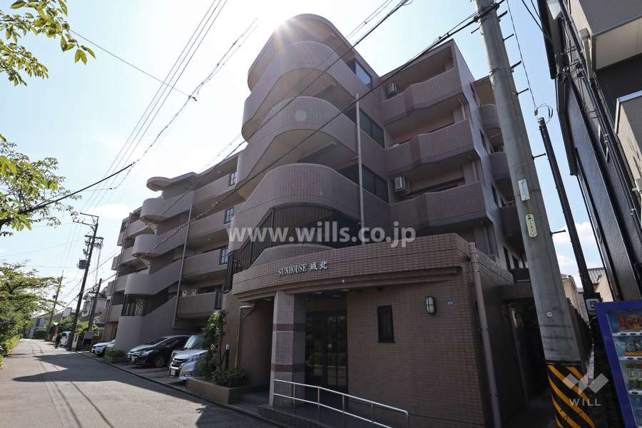 サンハウス城北の外観（北西側から）