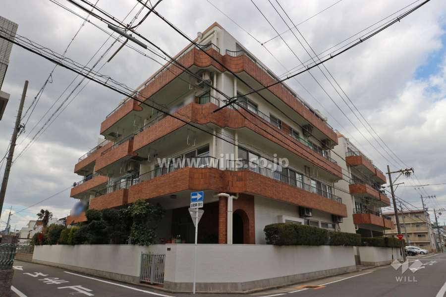ユニーブルマンション飛騨の外観（南東側から）