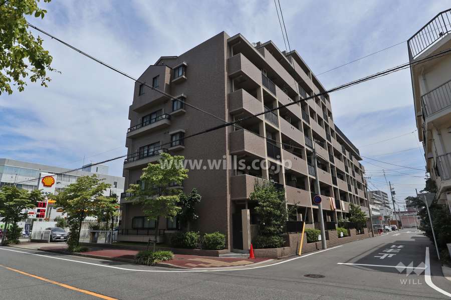 ロイヤルマンション志賀公園の外観（南西側から）