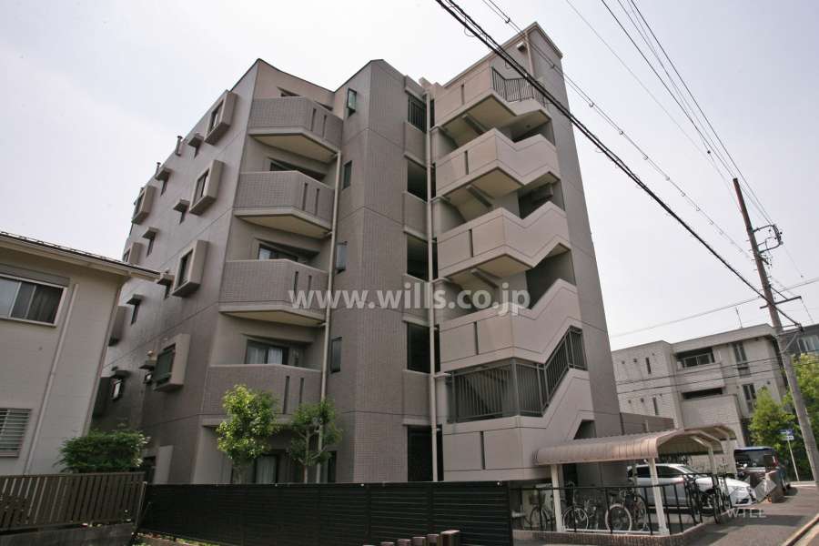 サンマンションアトレ黒川の外観(北東側から)