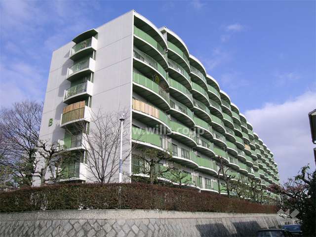 千里王子高層住宅B棟の外観（南西側から）
