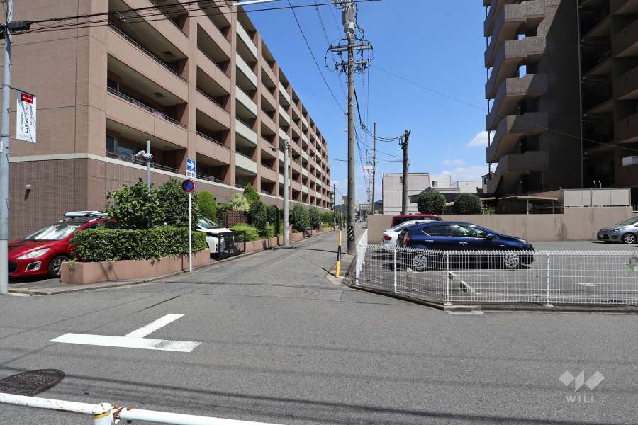 敷地南側の前面道路
