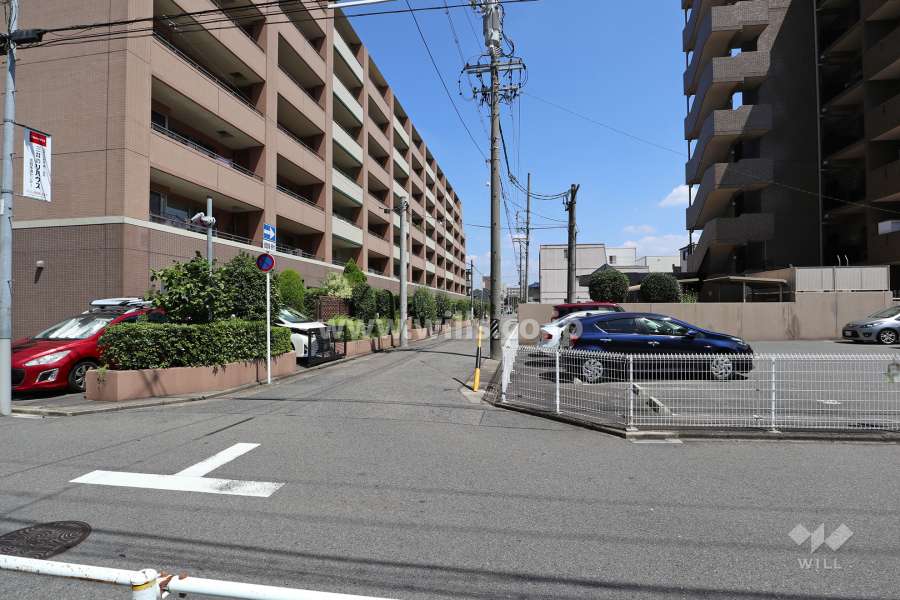 敷地南側の前面道路