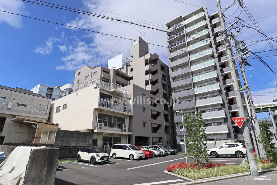 サンパーク城北の外観（北東側から）