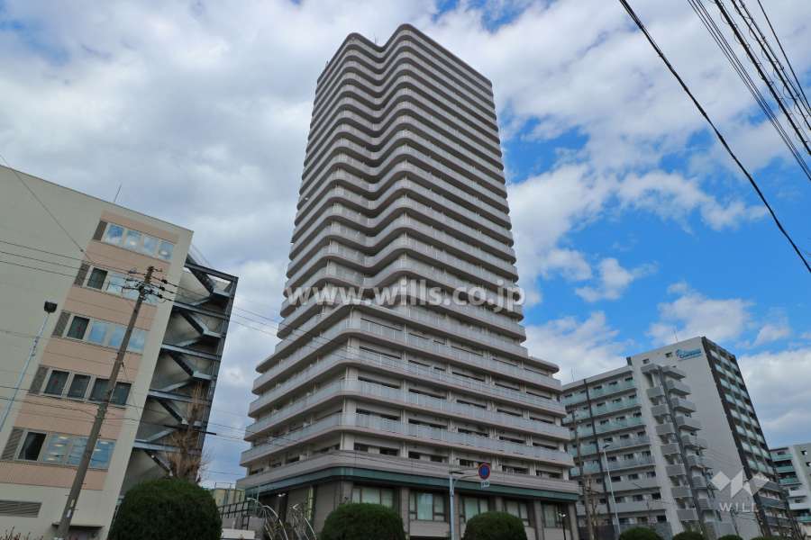アンビックス志賀ストリートタワーの外観（南西側から）