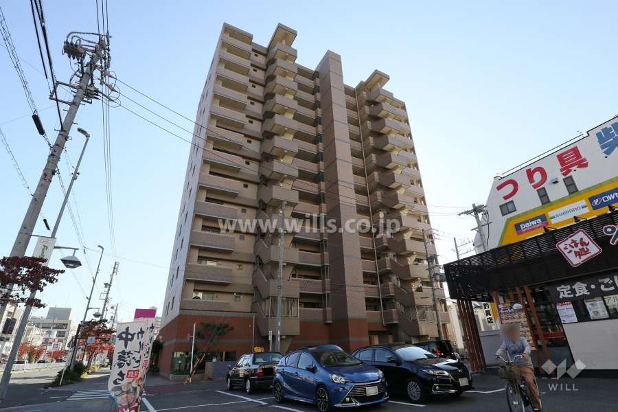 サンマンションアトレ上飯田2の外観（北東側から）