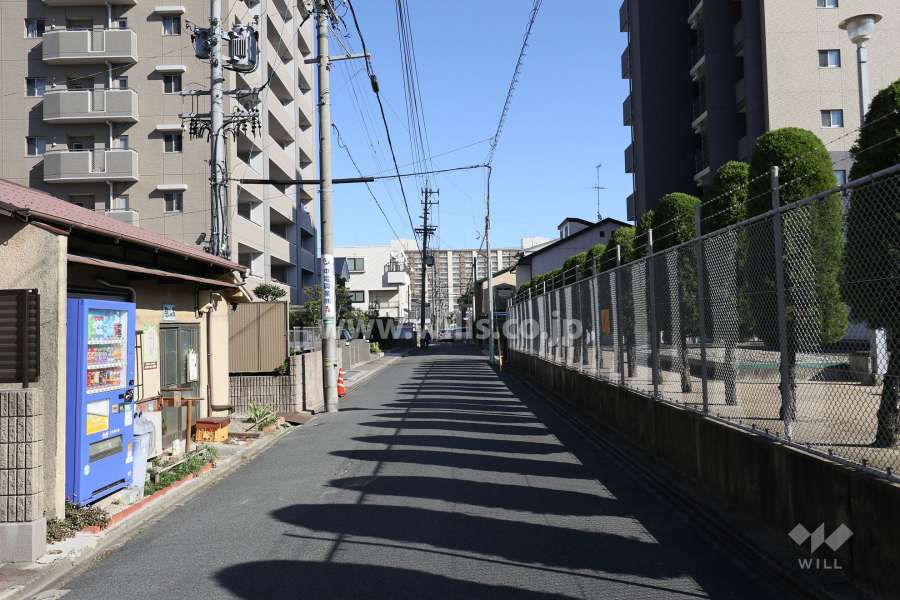 敷地南側の前面道路