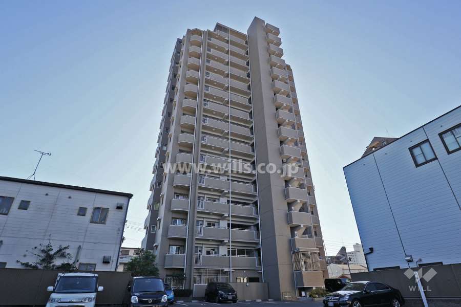 グランステイツ平安通の外観（北東側から）