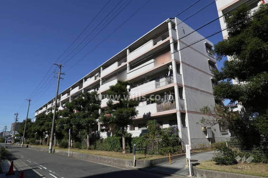 上飯田ハイツ1棟の外観（南東側から）