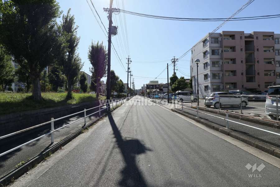 敷地東側の前面道路