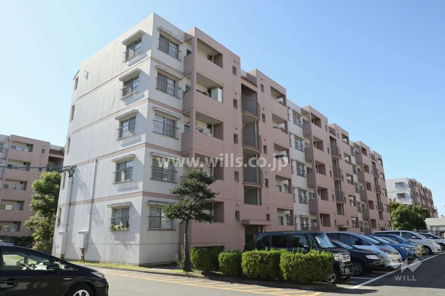 上飯田ハイツ5棟の外観（北東側から）