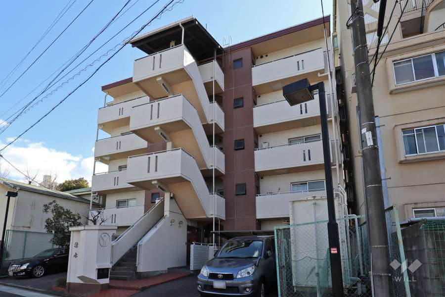 ネオカーサ清水の外観（北西側から）