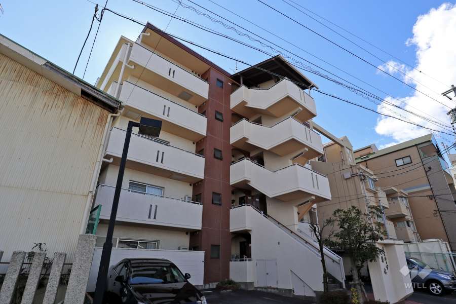 ネオカーサ清水の外観（北東側から）