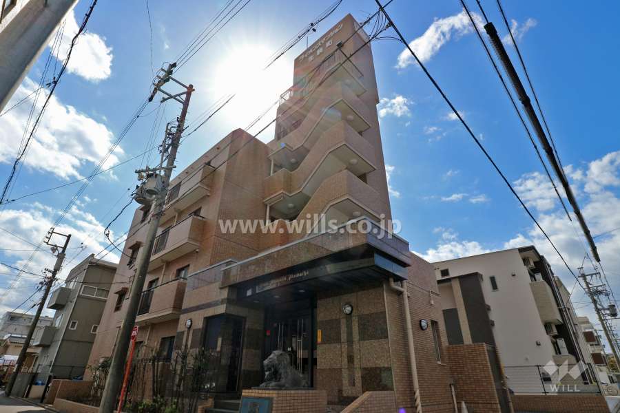 ライオンズマンション生駒町の外観（北東側から）