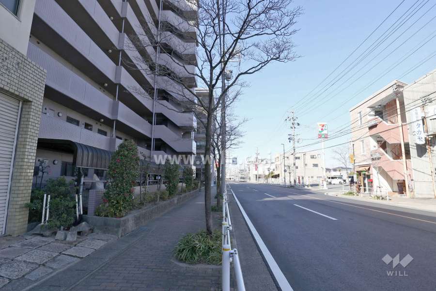 敷地北東側の前面道路