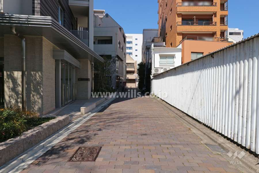 敷地北東側の前面道路