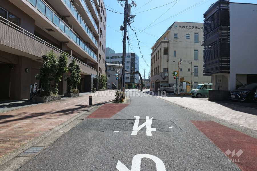 敷地南西側の前面道路