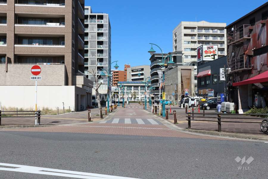 敷地北東側の前面道路