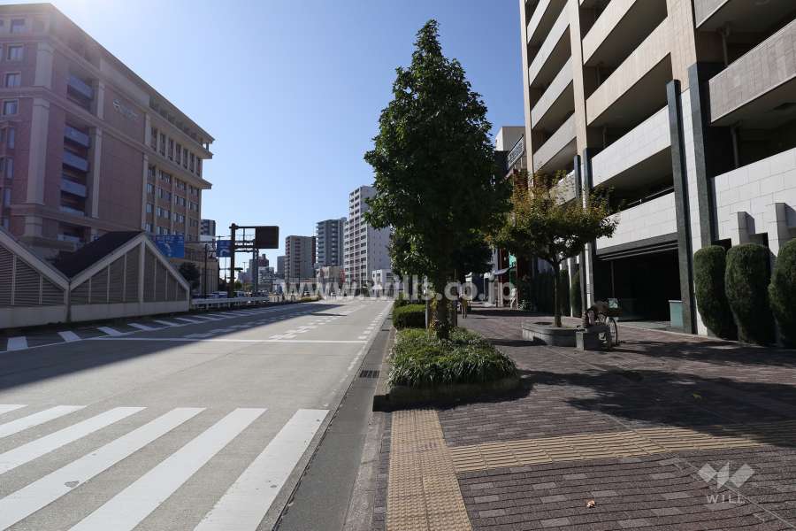 敷地南東側の前面道路