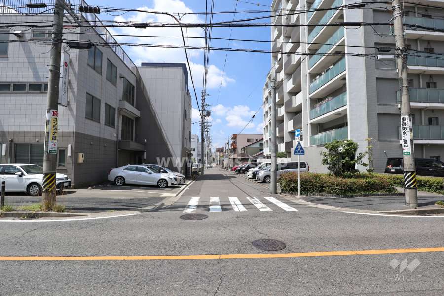 敷地南側の前面道路