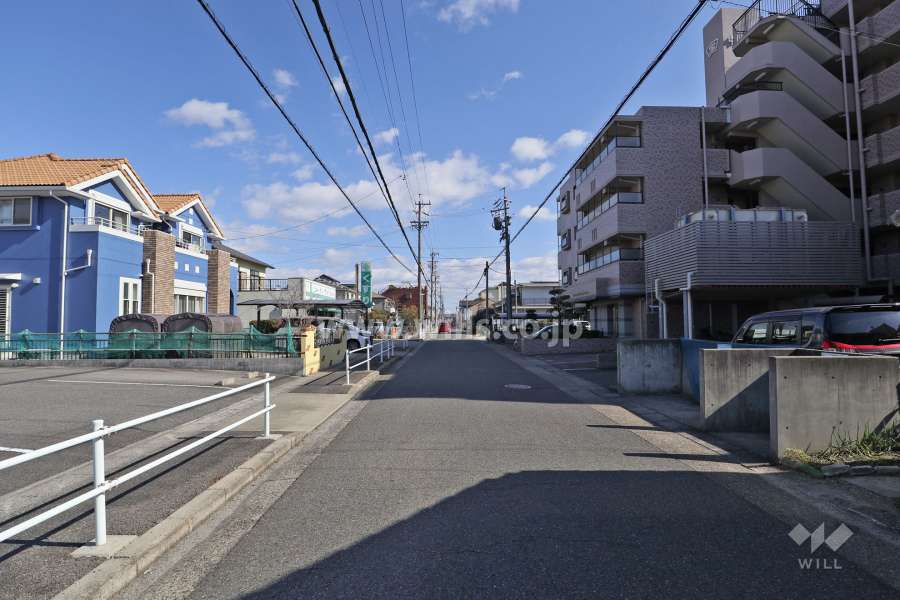 敷地北側の前面道路（東側から）