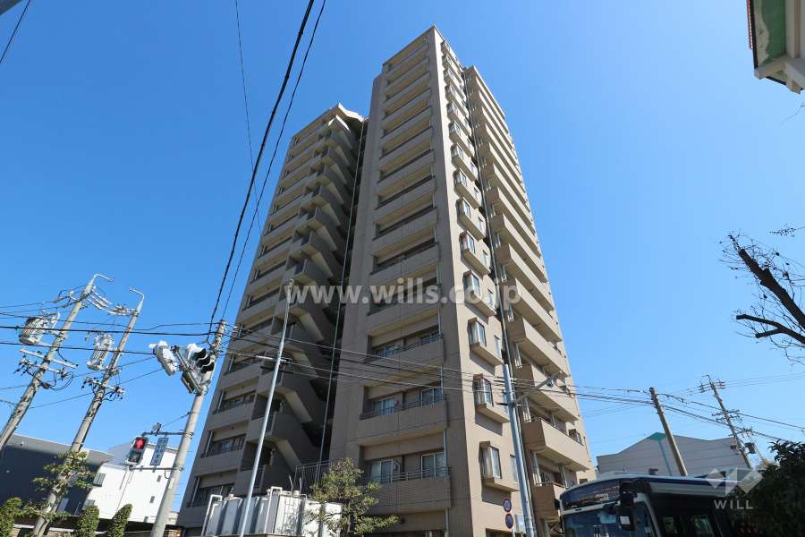志賀本通シティハウスの外観（北西側から）