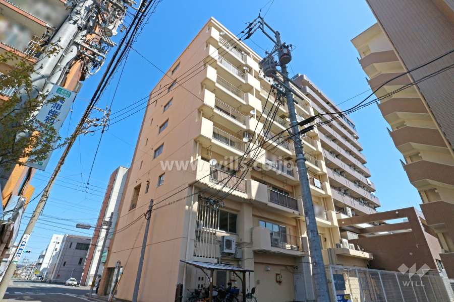 アイワポレール城見の外観（南西側から)