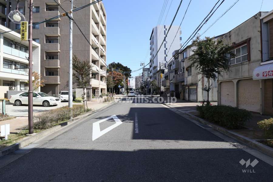 敷地南側の前面道路