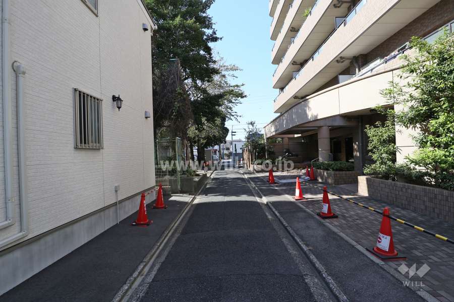 敷地南側の前面道路