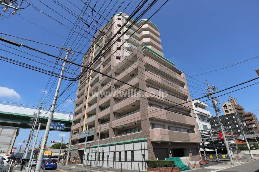 カルティア黒川の外観（南東側から）