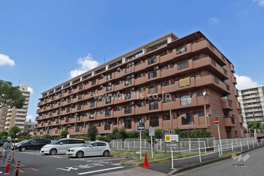 シティコーポ鳩岡A棟の外観(南東側から)