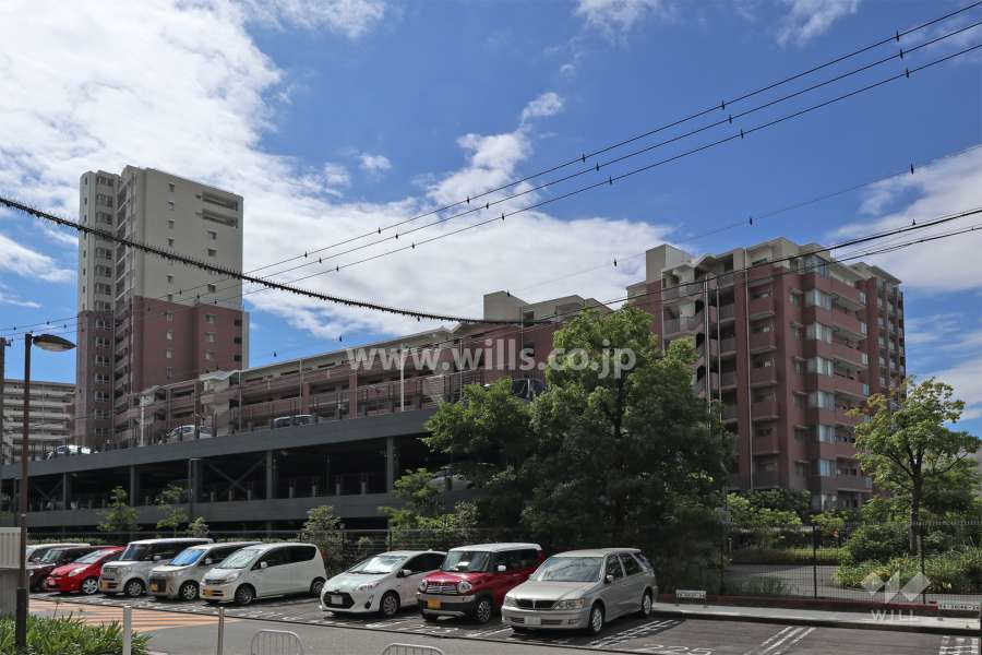 メリアG棟・B棟・A棟の外観（北西側から）