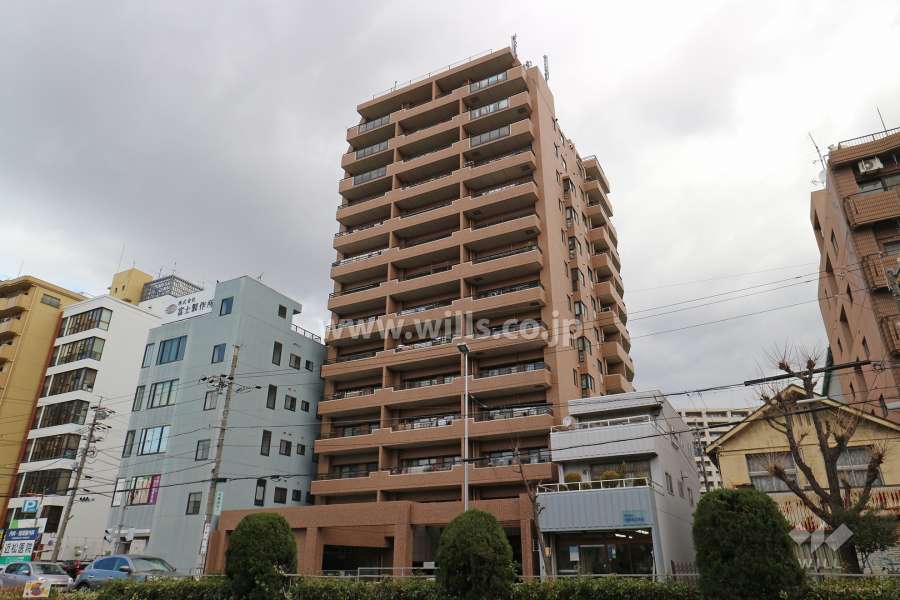 シーアイマンション平安通の外観（南東側から）