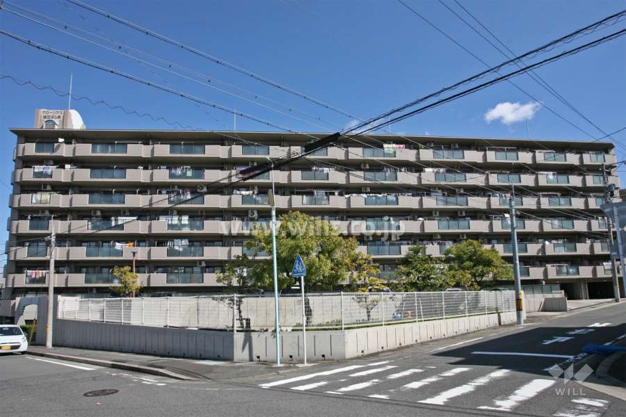 グローリアス緑区ほら貝の外観(西側から)
