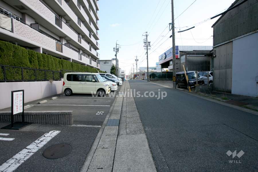 敷地南側の前面道路