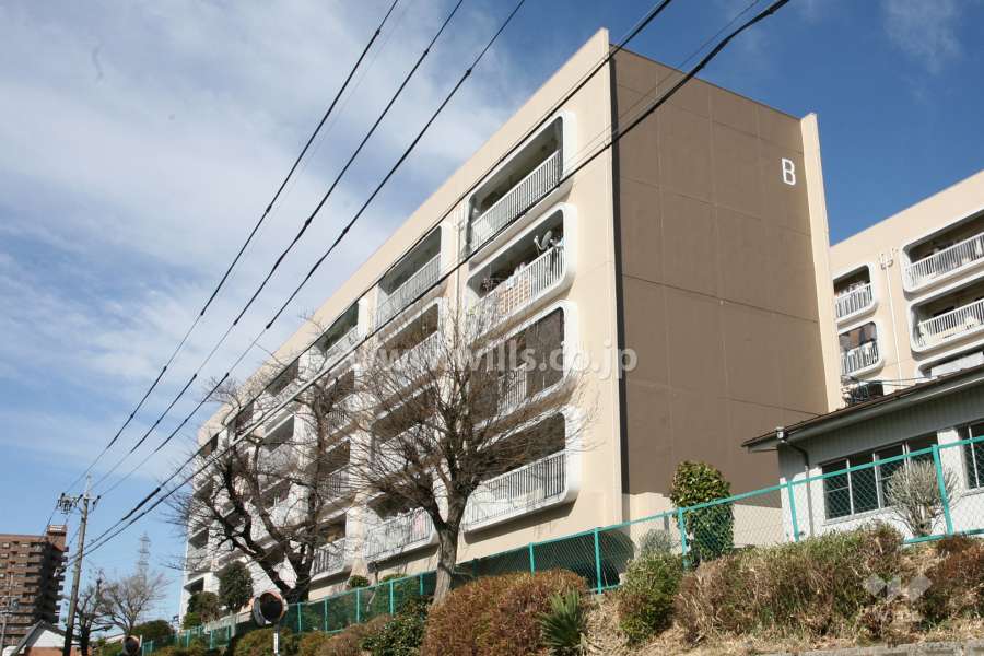 島田東団地B棟の外観（南東側から）