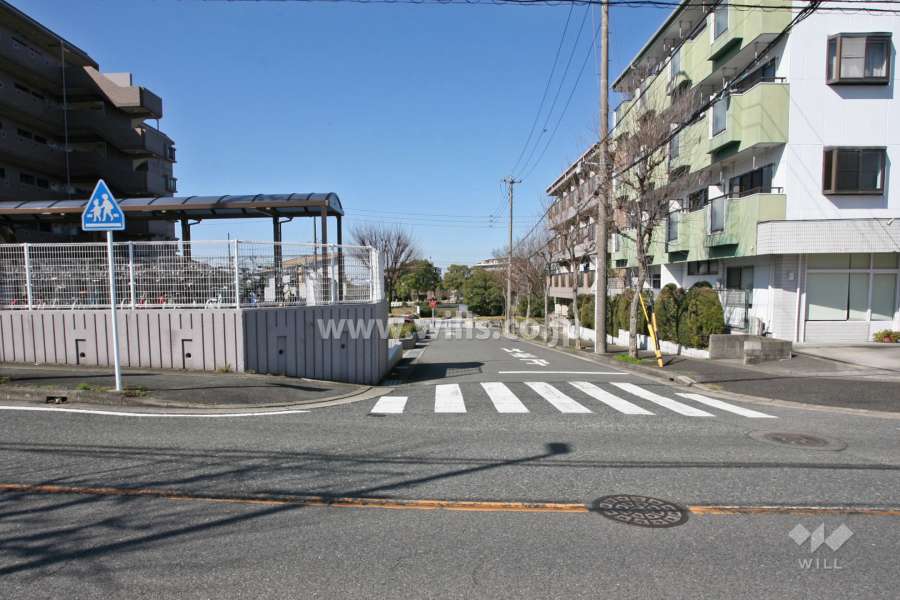 敷地北側の前面道路(東側から)