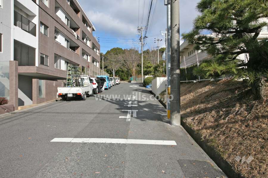敷地東側の前面道路