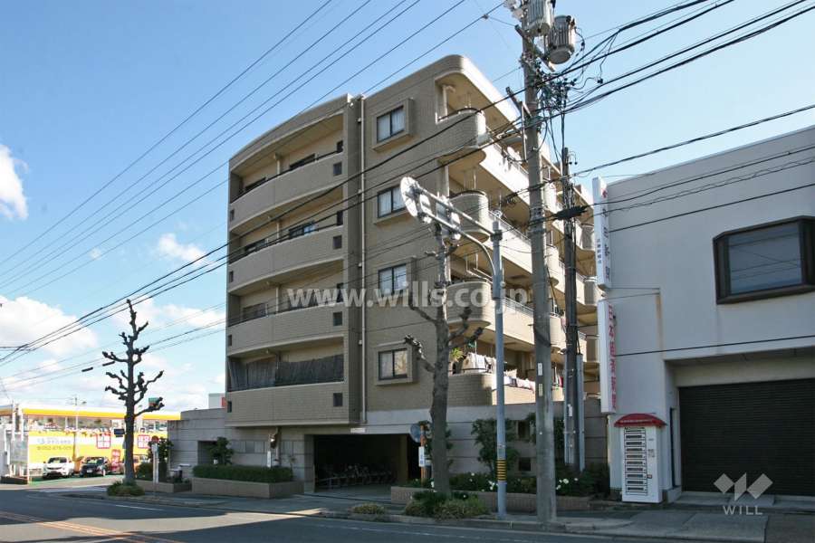 ライオンズマンション篠の風の外観(南西側から)