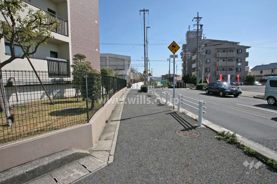 敷地南西側の前面道路